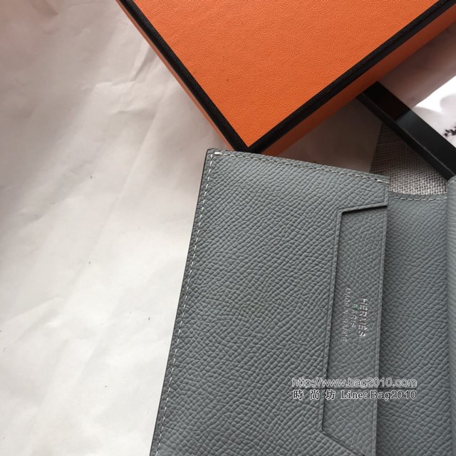 Hermes零錢包 愛馬仕卡包 亞麻藍  tdh2049